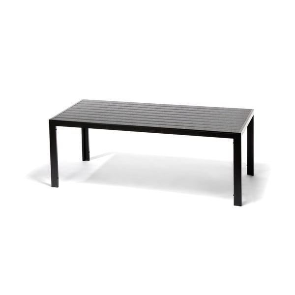 Melns dārza galds 8 personām Bonami Selection Viking, 90 x 205 cm, 90 x 205 cm