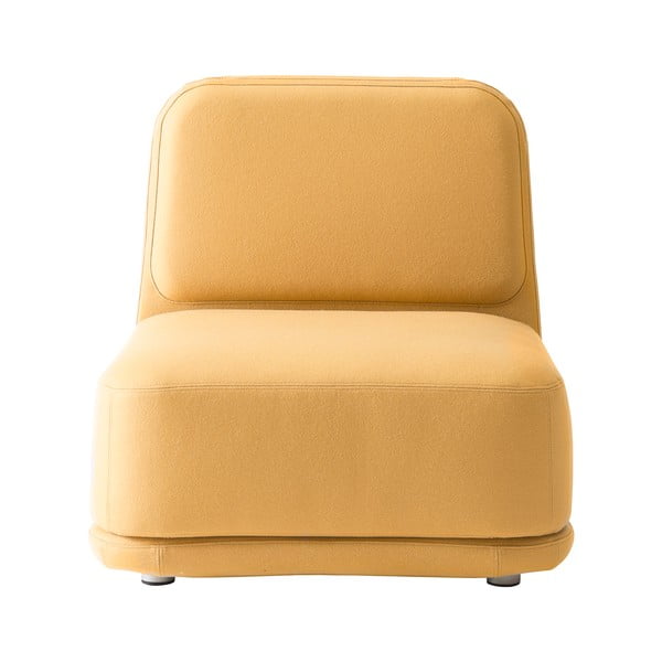 Dzeltens atpūtas krēsls ar vidēji augstu atzveltni Softline Standby Medium