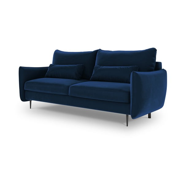 Tumši zils izvelkamais dīvāns ar veļas kasti Cosmopolitan Design Vermont