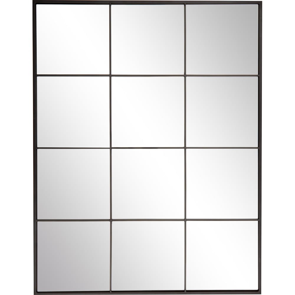 Sienas spogulis ar melnu metāla rāmi Westwing Collection Clarita, 70 x 90 cm