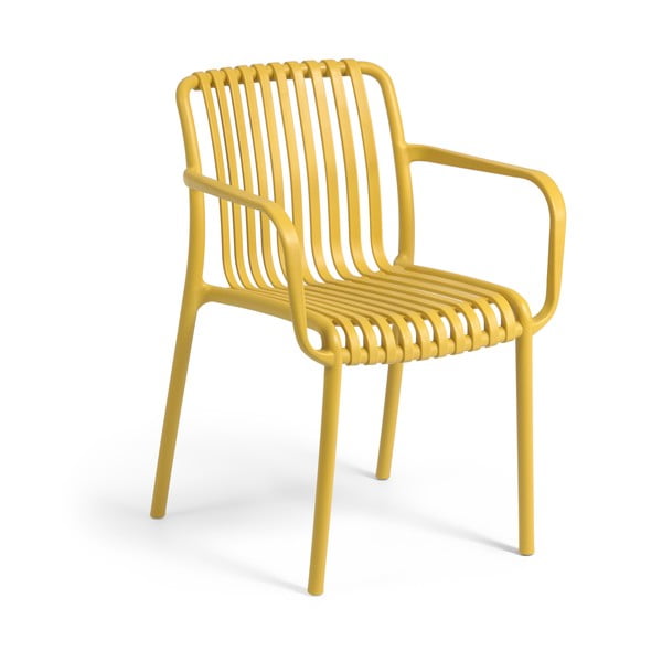 Sinepju dzeltens dārza krēsls Kave Home Isabellini