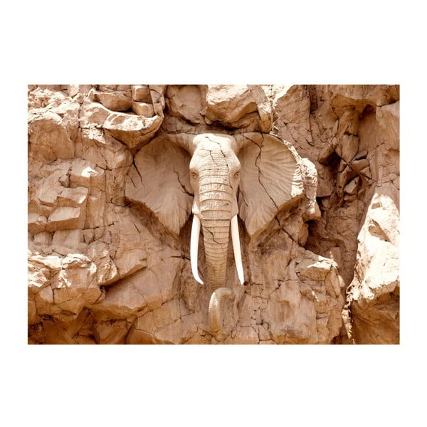 Lielformāta tapetes Artgeist Stone Elephant, 200 x 140 cm