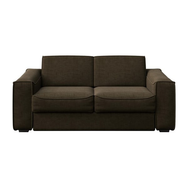 Brūns izvelkamais dīvāns MESONICA Munro, 204 cm