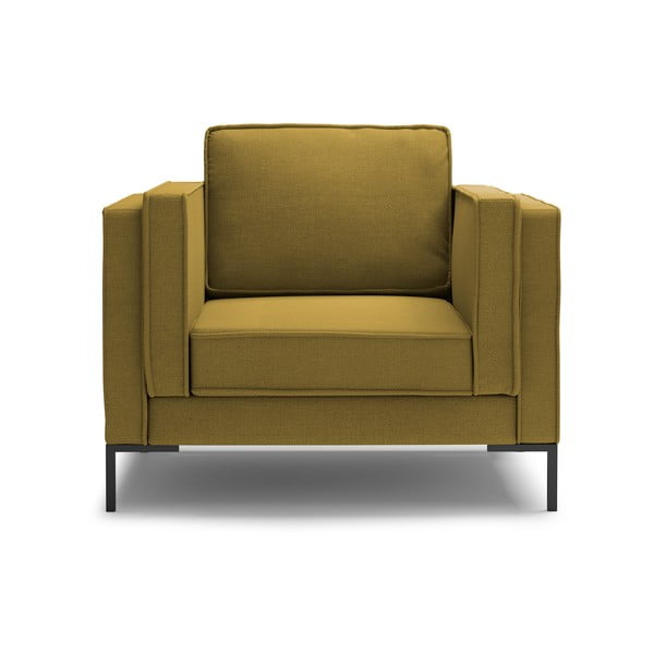 Dzeltens atpūtas krēsls Milo Casa Attilio