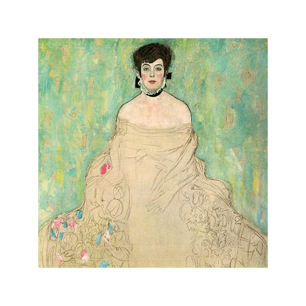 Gleznas reprodukcija Gustav Klimt - Amalie Zuckerkandl, 40 x 40 cm