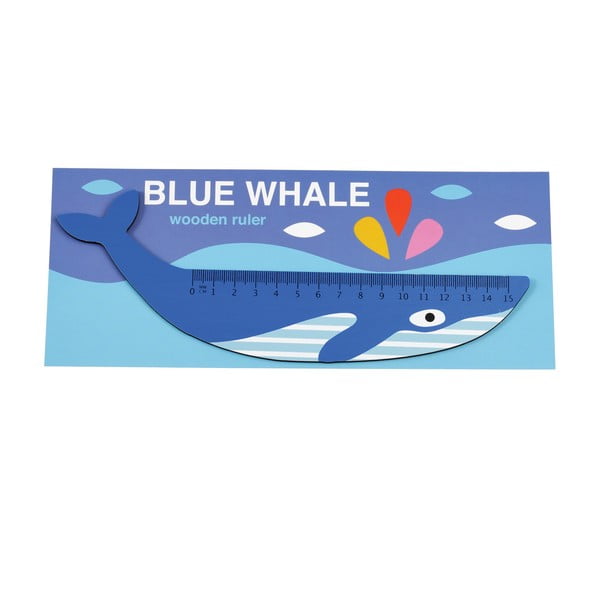 Koka lineāls vaļa formā Rex London Blue Whale