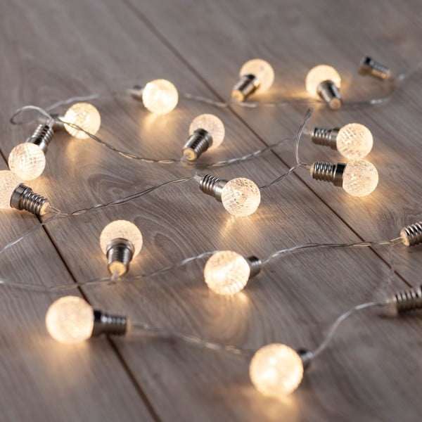 LED gaismas virtene DecoKing Bulb, 20 gaismas, 2,4 m