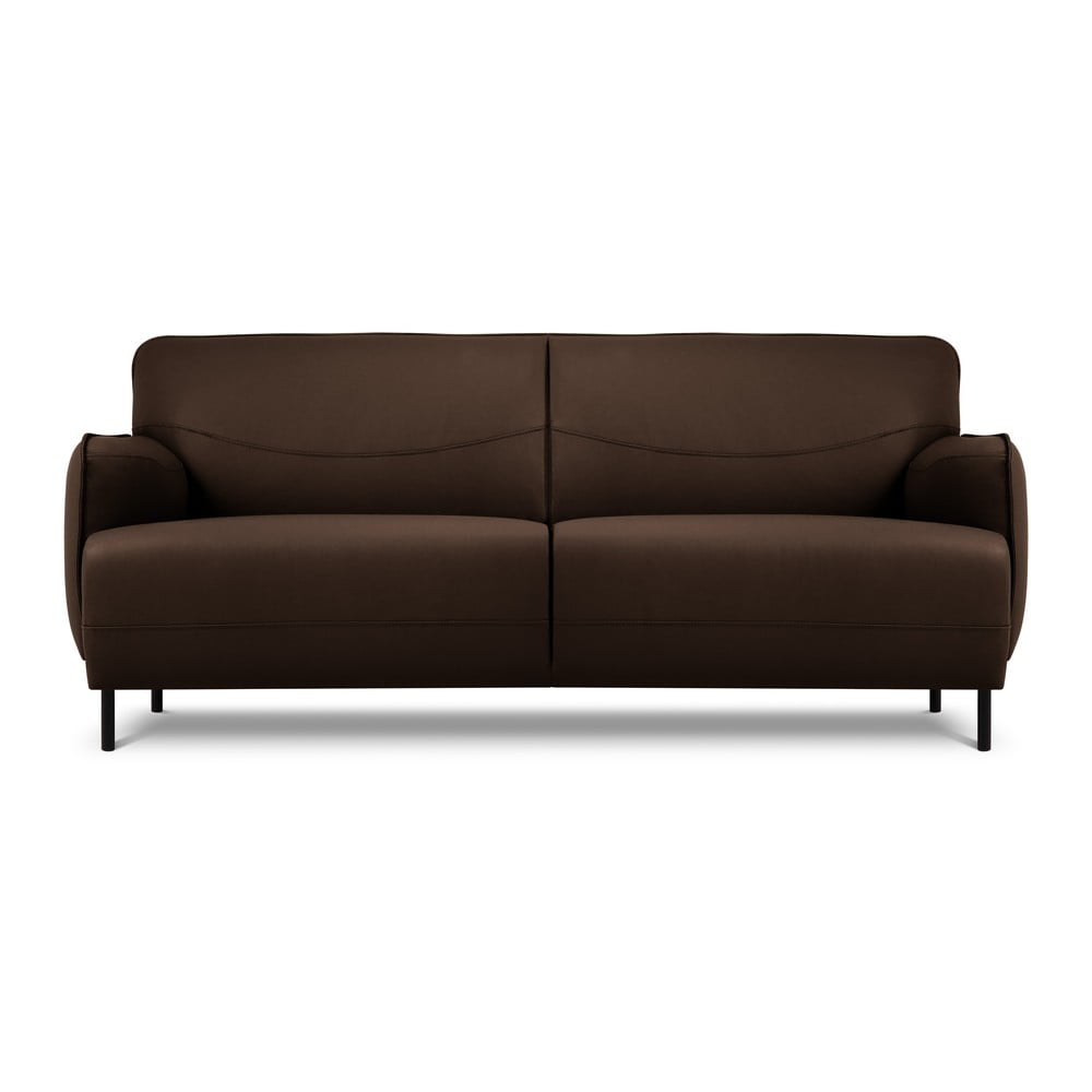 Brūns ādas dīvāns Windsor & Co Sofas Neso, 175 x 90 cm