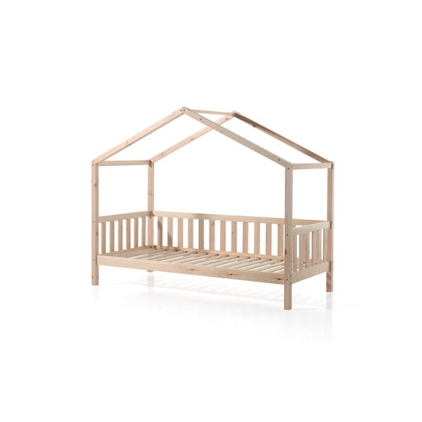 Bērnu gulta ar jumtiņu no priedes Vipack Dallas, 90 x 200 cm