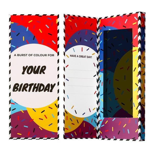 Ballonet zeķes Happy Birthday Socks Card Gift Box
