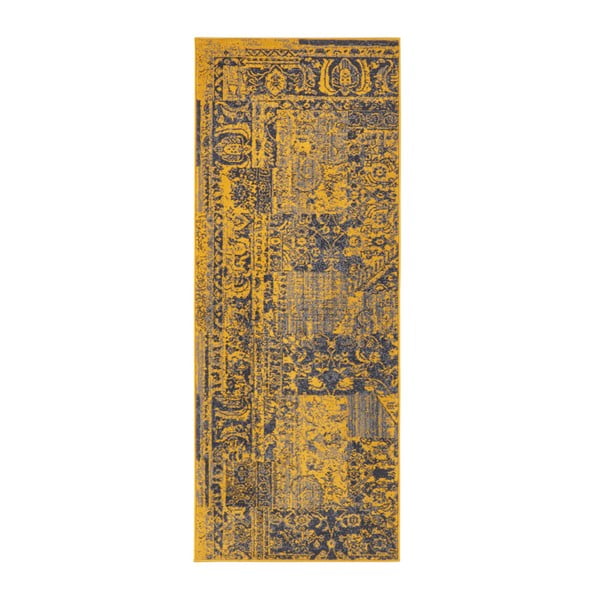 Dzelteni pelēks paklājs Hanse Home Celebration Plume, 80 x 250 cm