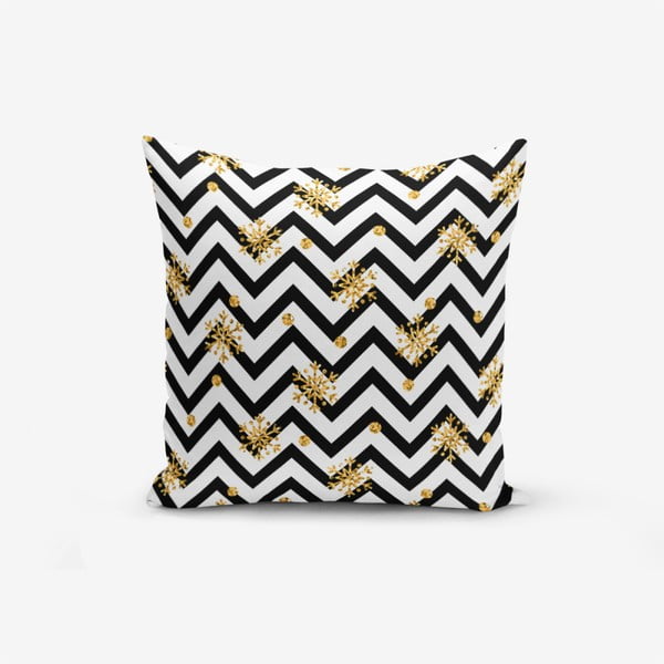 Spilvendrāna Minimalist Cushion Covers Snowflake Zigzag, 45 x 45 cm