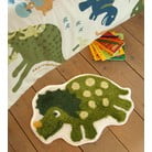 Zaļš bērnu paklājs ar dinozauru motīvu Catherine Lansfield, 50 x 80 cm