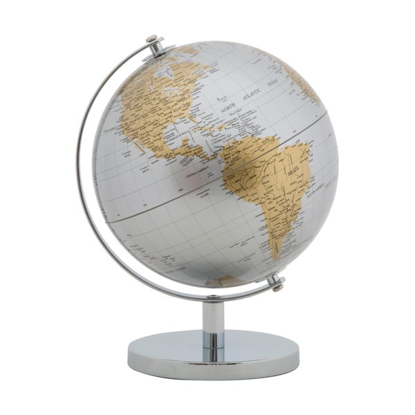 Sudraba un zelta globuss Mauro Ferretti Globe, augstums 28 cm