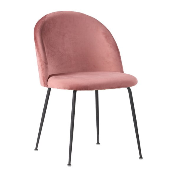 2 rozā samta ēdamistabas krēslu komplekts House Nordic Geneve
