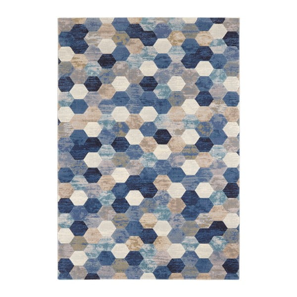Zils un krēmkrāsas paklājs Elle Decor Arty Manosque, 160 x 230 cm
