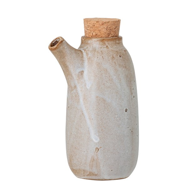 Smilšu balta keramikas pudele ar aizbāzni Bloomingville Masami, 600 ml
