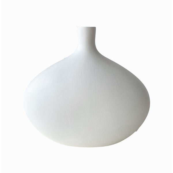 Balta keramikas vāze Rulina Platy, augstums 25 cm
