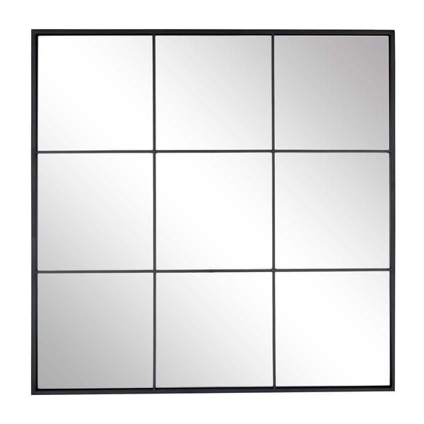 Sienas spogulis ar melnu metāla rāmi Westwing Collection Clarita, 70 x 70 cm