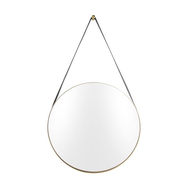 Sienas spogulis ar zelta krāsas rāmi PT LIVING Balanced, ø 47 cm