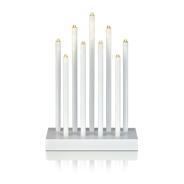 Balts LED svečturis Markslöjd Viik, augstums 27 cm