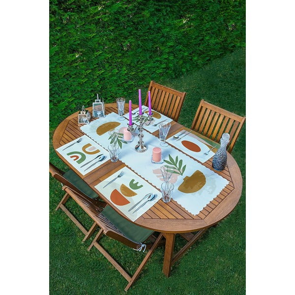 4 galda paliktņu un dekoratīvā galdauta komplekts Minimalist Home World
