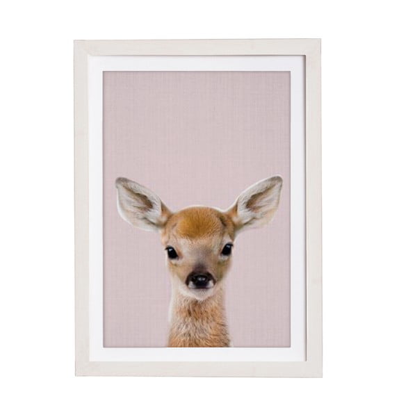 Sienas glezna rāmī Querido Bestiario Baby Deer, 30 x 40 cm