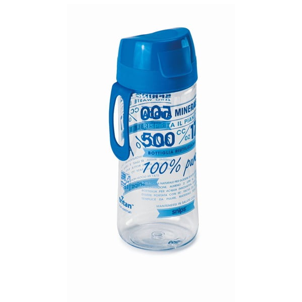 Zila ūdens pudele Snips Decorated, 500 ml