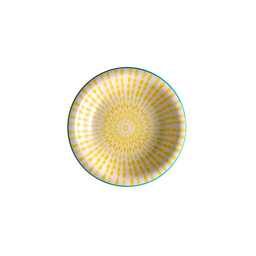 Dzeltens dolomīta zupas šķīvis Brandani Ginger, ⌀ 21 cm