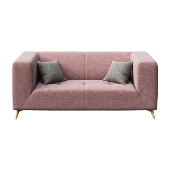 Rozā dīvāns MESONICA Toro, 187 cm