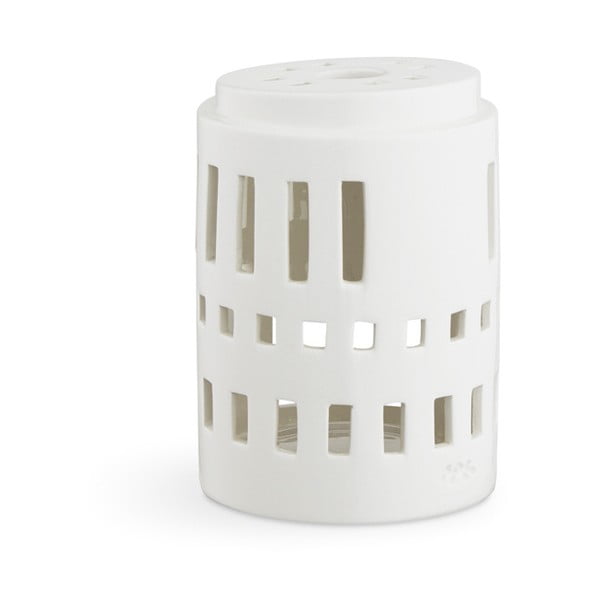 Balts keramikas svečturis Kähler Design Urbania Lighthouse Little Tower