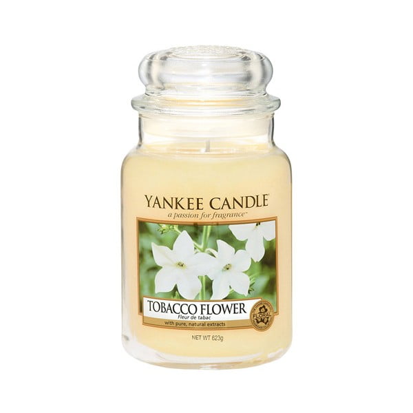 Aromātiskā svece Yankee Candle Tobacco Flower, degšanas laiks 110 - 150 stundas