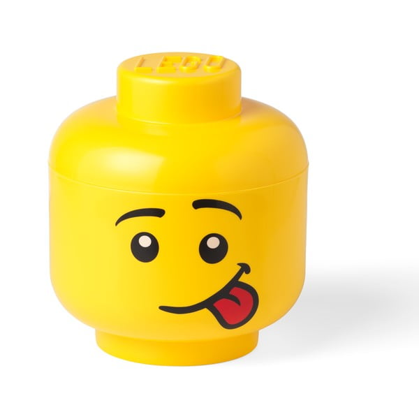 Dzeltena glabāšanas kaste galvas formā LEGO® Silly L