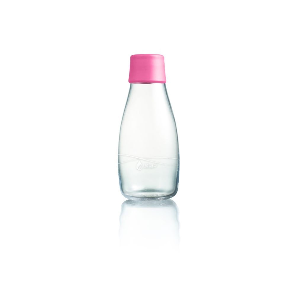 Gaiši rozā stikla pudele ar mūža garantiju ReTap, 300 ml