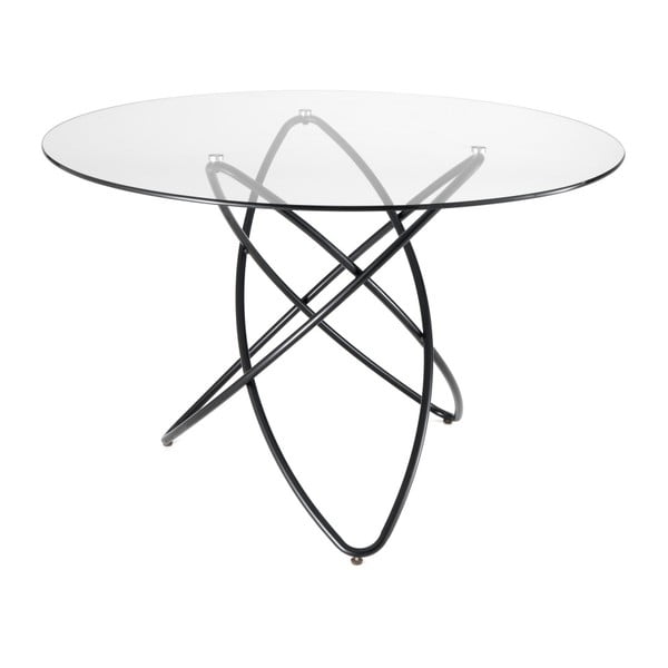 Pusdienu galds ar rūdīta stikla virsmu Tomasucci Hula Hoop, ⌀ 120 cm