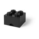 Melna uzglabāšanas kaste kvadrātveida LEGO®