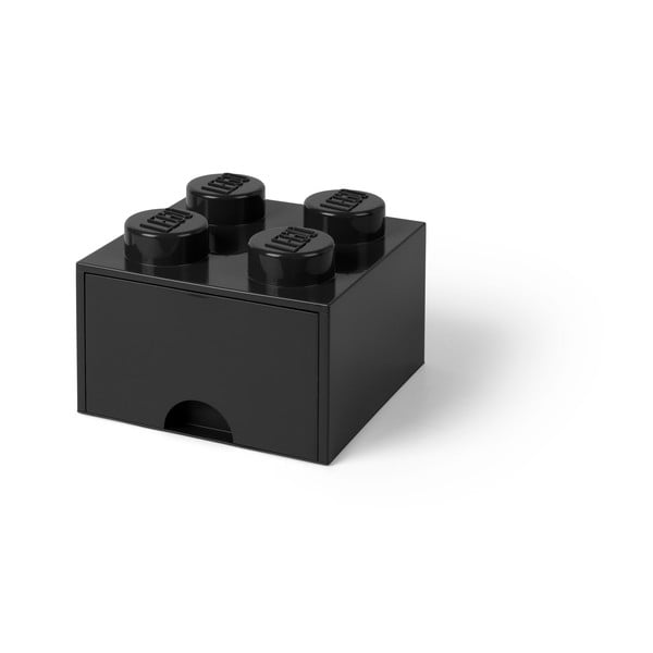 Melna uzglabāšanas kaste kvadrātveida LEGO®