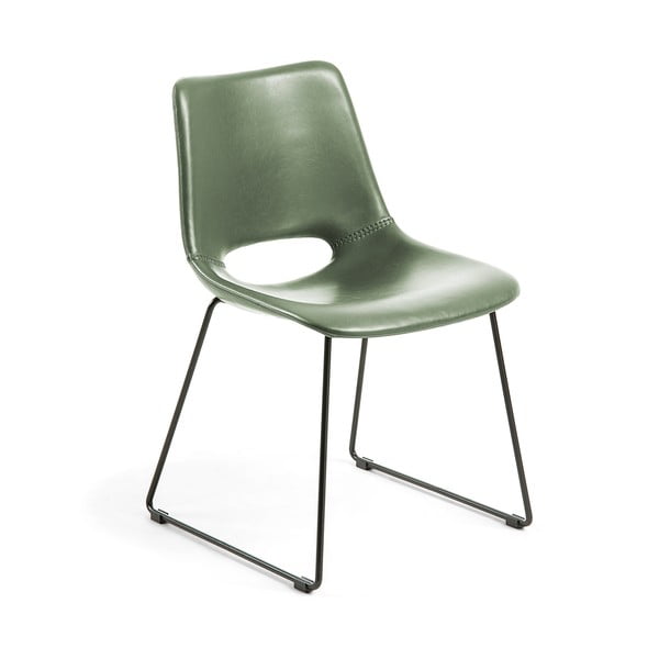 Zaļš ēdamistabas krēsls Kave Home Zahara