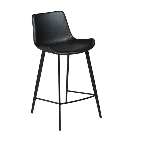Melns mākslīgās ādas bāra krēsls DAN-FORM Denmark Hype