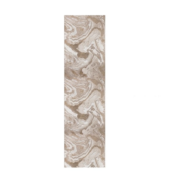 Bēšs paklājs Flair Rugs Marbled, 60 x 230 cm