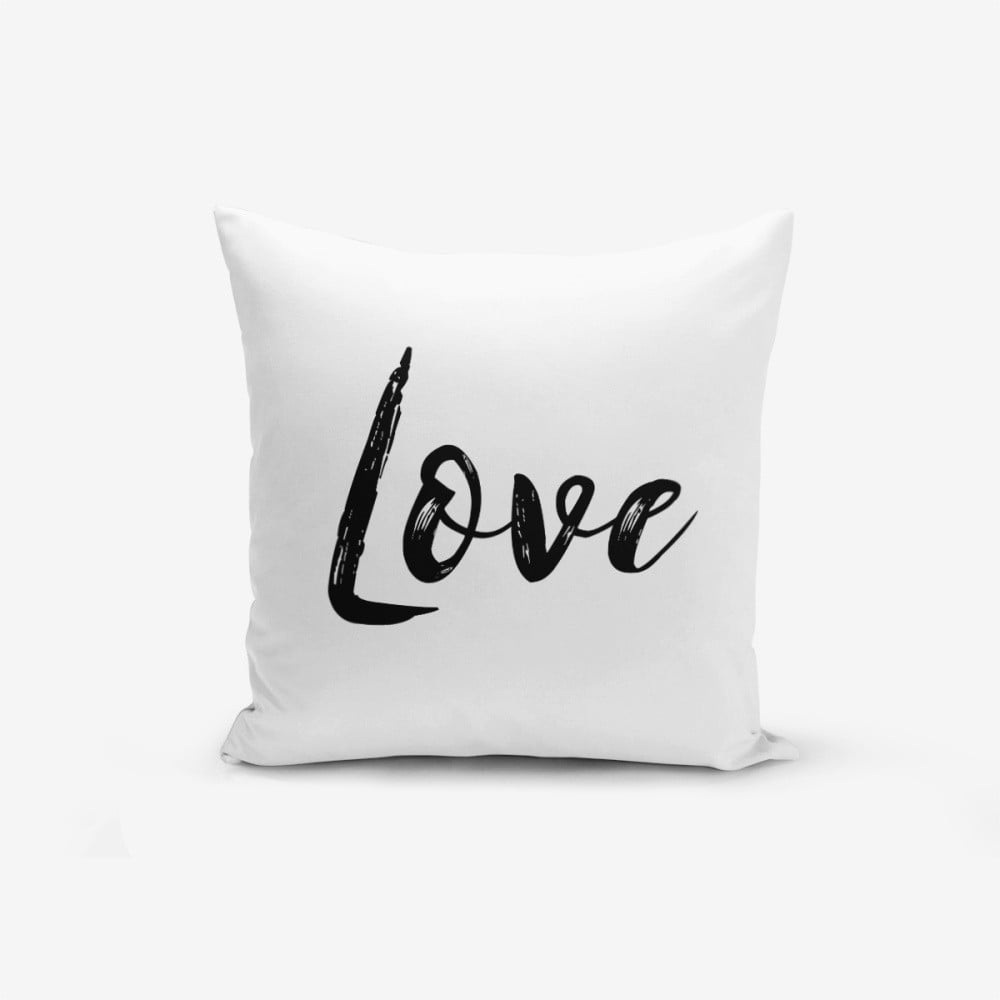 Spilvendrāna Minimalist Cushion Covers Love Writing, 45 x 45 cm