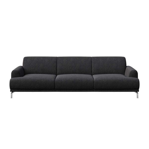 Antracīta pelēks dīvāns MESONICA Puzo, 240 cm