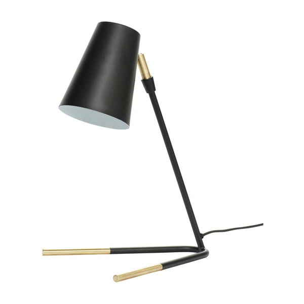 Melna galda lampa Hübsch Elof