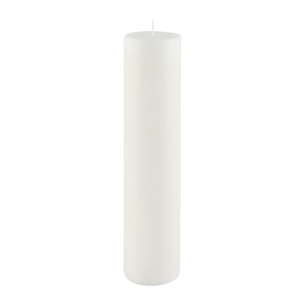Balta svece Ego Dekor Cylinder Pure, degšanas laiks 92 h