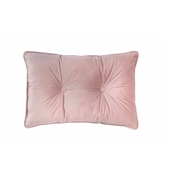 Gaiši rozā spilvens Tiseco Home Studio Velvet Button, 40 x 60 cm