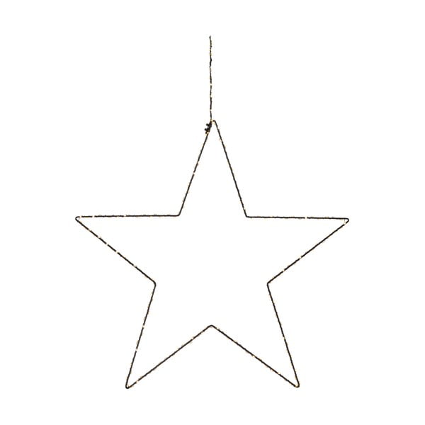 Melna Ziemassvētku piekaramā gaismas dekorācija Markslöjd Alpha Star, augstums 30 cm