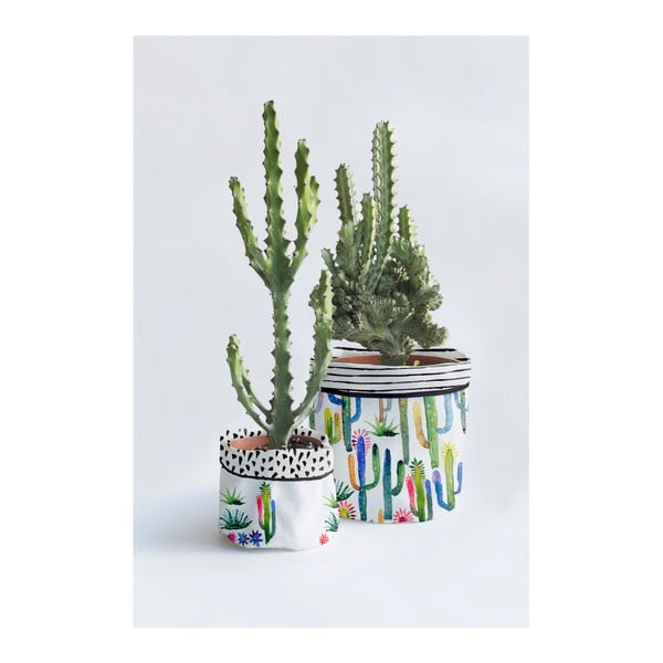 2 tekstila vāku komplekts podiem Surdic Watercolor Cactus