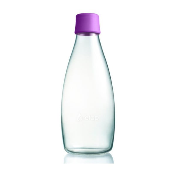 Violeta stikla pudele ar mūža garantiju ReTap, 800 ml