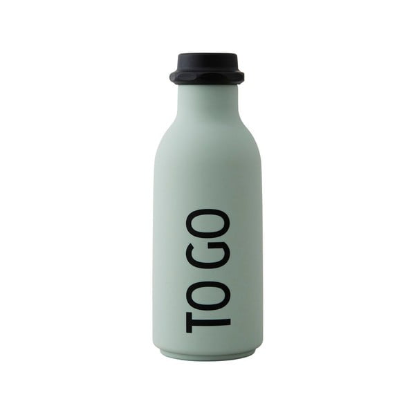 Gaiši zaļa ūdens pudele Design Letters To Go, 500 ml