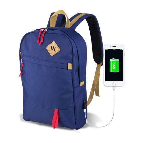Zila mugursoma ar USB portu My Valice FREEDOM Smart Bag